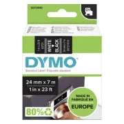 Dymo originalna traka za pisač naljepnica, Dymo, 53721, S0721010, bijeli ispis/crna pozadina, 7 m, 24 mm, D1