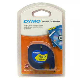 Dymo originalna traka za ispis naljepnica, Dymo, 59423, S0721620, crni ispis/žuta pozadina, 4m, 12mm, LetraTag plastična traka Dymo originalna traka za ispis naljepnica, Dymo, 59423, S0721620, crni ispis/žuta pozadina, 4m, 12mm, LetraTag plastična traka