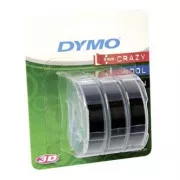 Dymo originalna traka za ispis naljepnica, Dymo, S0847730, crna podloga, 3m, 9mm, 3D, 1 blister/3 kom