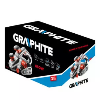 Planer Graphite 59G678, električni (kabel), 850W, 16500rpm, 82mm, 3mm, 0-12mm, ergonomski oblik Planer Graphite 59G678, električni (kabel), 850W, 16500rpm, 82mm, 3mm, 0-12mm, ergonomski oblik