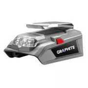 USB punjač i svjetiljka, 18V, Energy+, Graphite