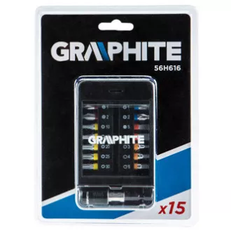 Set bitova 56H616, 14 komada + produžetak, grafit