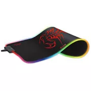 RGB Podloga za miša, MG8, gaming, crna, 350 x 250 mm, 3 mm, Marvo, RGB pozadinsko osvjetljenje