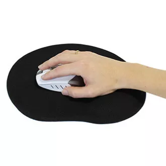 Podloga za miša, ergonomska, gel, crna, Logo, AKCIJA