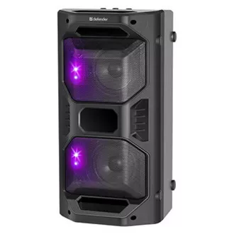 Defender zvučnik Rage, Li-Ion, 2.0, 50W, crni, kontrola glasnoće, LED pozadinsko osvjetljenje, BT 5.0, TWS, daljinski upravljač, 45Hz