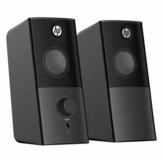HP zvučnici DHS-2101, 2.0, 6W, crni, kontrola glasnoće, stolni, 3.5 mm priključak (USB), RASPRODAJA