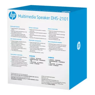 HP zvučnici DHS-2101, 2.0, 6W, crni, kontrola glasnoće, stolni, 3.5 mm priključak (USB), RASPRODAJA