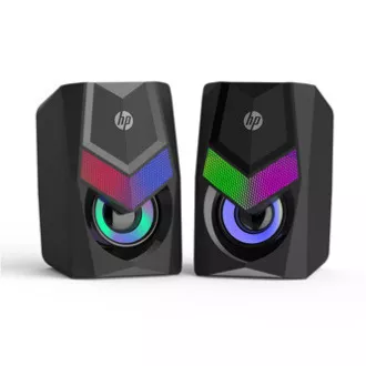 HP zvučnici DHE-6000, 2.0, 6W, crni, kontrola glasnoće, stolni, 3.5 mm priključak (USB), pozadinsko osvjetljenje, 160Hz-20KHz HP zvučnici DHE-6000, 2.0, 6W, crni, kontrola glasnoće, stolni, 3.5 mm priključak (USB), pozadinsko osvjetljenje, 160Hz-20KHz