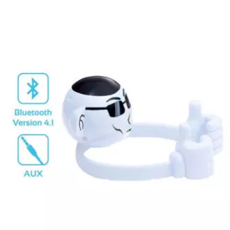 Promate Bluetooth zvučnik Ape, Li-Ion, 1.0, 3W, bijeli, dječji, držač za telefon, PRETPRODAJA
