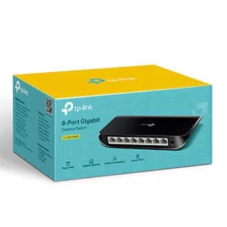 TP-LINK stolni prekidač TL-SG1008D 1000Mbps, auto MDI/MDIX