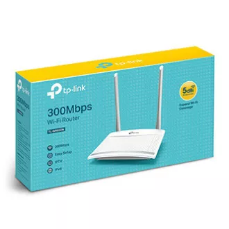 TP-LINK ruter TL-WR820N 2.4GHz, ekstender, pristupna točka, IPv6, 300Mbps, vanjska fiksna antena, 802.11n, VLAN, WPS, mreža za goste