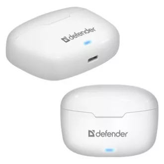 Defender Twins 903, slušalice s mikrofonom, bežične, bijele, in-ear, BT 5.0, TWS, tip punjača Bluetooth, AKCIJA