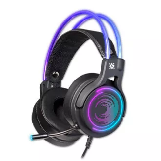 Defender Cosmo Pro RGB gamerske slušalice s mikrofonom, žičane, crne, 7.1 (virtualne), 50 mm USB ulaz Defender Cosmo Pro RGB gamerske slušalice s mikrofonom, žičane, crne, 7.1 (virtualne), 50 mm USB ulaz