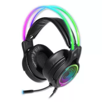Defender Cosmo Pro RGB gamerske slušalice s mikrofonom, žičane, crne, 7.1 (virtualne), 50 mm USB ulaz Defender Cosmo Pro RGB gamerske slušalice s mikrofonom, žičane, crne, 7.1 (virtualne), 50 mm USB ulaz