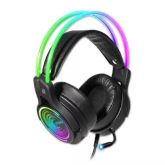 Defender Cosmo Pro RGB gamerske slušalice s mikrofonom, žičane, crne, 7.1 (virtualne), 50 mm USB ulaz Defender Cosmo Pro RGB gamerske slušalice s mikrofonom, žičane, crne, 7.1 (virtualne), 50 mm USB ulaz