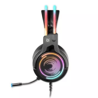Defender Cosmo Pro RGB gamerske slušalice s mikrofonom, žičane, crne, 7.1 (virtualne), 50 mm USB ulaz Defender Cosmo Pro RGB gamerske slušalice s mikrofonom, žičane, crne, 7.1 (virtualne), 50 mm USB ulaz