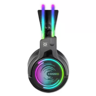 Defender Cosmo Pro RGB gamerske slušalice s mikrofonom, žičane, crne, 7.1 (virtualne), 50 mm USB ulaz Defender Cosmo Pro RGB gamerske slušalice s mikrofonom, žičane, crne, 7.1 (virtualne), 50 mm USB ulaz