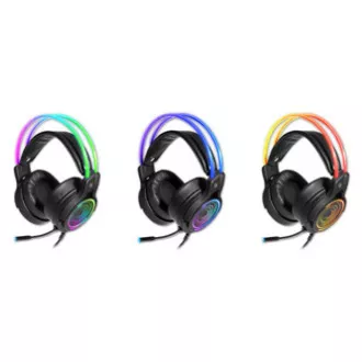Defender Cosmo Pro RGB gamerske slušalice s mikrofonom, žičane, crne, 7.1 (virtualne), 50 mm USB ulaz Defender Cosmo Pro RGB gamerske slušalice s mikrofonom, žičane, crne, 7.1 (virtualne), 50 mm USB ulaz