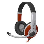 Defender Warhead G-120 gamerske slušalice s mikrofonom, žičane, bijelo-crvene, 2x 3,5 mm priključak