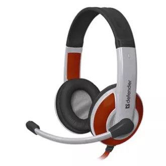 Defender Warhead G-120 gamerske slušalice s mikrofonom, žičane, bijelo-crvene, 2x 3,5 mm priključak