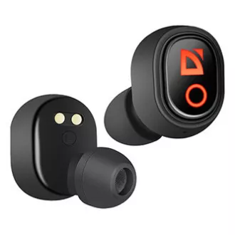 Defender Twins 639 slušalice s mikrofonom, bežične, crne, u uhu, BT 5.0, TWS, kutijica za punjenje s power bankom, Bluetooth tip