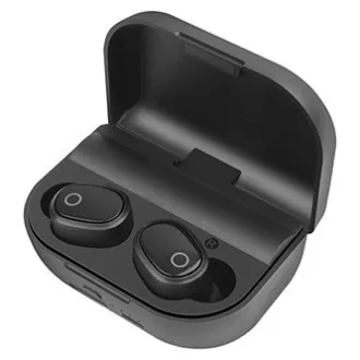 Defender Twins 639 slušalice s mikrofonom, bežične, crne, u uhu, BT 5.0, TWS, kutijica za punjenje s power bankom, Bluetooth tip