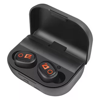 Defender Twins 639 slušalice s mikrofonom, bežične, crne, u uhu, BT 5.0, TWS, kutijica za punjenje s power bankom, Bluetooth tip