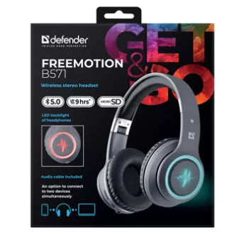 Defender FreeMotion B571 slušalice s mikrofonom, bežične, sive, 2.0, 40 mm micro-USB upravljački programi