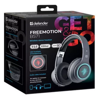 Defender FreeMotion B571 slušalice s mikrofonom, bežične, sive, 2.0, 40 mm micro-USB upravljački programi