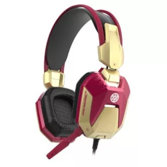 E-blue IRON MAN EHS908 gamerske slušalice s mikrofonom, žičane, crvene, 2x 3,5 mm priključak + USB, NA AKCIJI E-blue IRON MAN EHS908 gamerske slušalice s mikrofonom, žičane, crvene, 2x 3,5 mm priključak + USB, NA AKCIJI