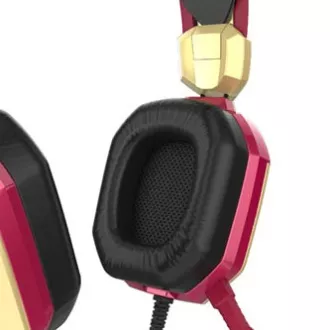 E-blue IRON MAN EHS908 gamerske slušalice s mikrofonom, žičane, crvene, 2x 3,5 mm priključak + USB, NA AKCIJI E-blue IRON MAN EHS908 gamerske slušalice s mikrofonom, žičane, crvene, 2x 3,5 mm priključak + USB, NA AKCIJI