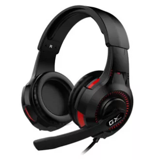 Genius HS-G600V slušalice s mikrofonom, žičane, crne, 2.0, gamerske slušalice, 40 mm upravljački programi, 2x 3,5 mm priključak + USB