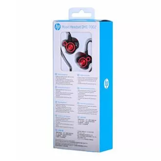 HP DHE-7002 slušalice s mikrofonom, žičane, crvene, 2.0, 3.5 mm priključak, NA AKCIJI