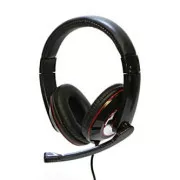 Slušalice Logo HL-01 s mikrofonom, žičane, crne, USB