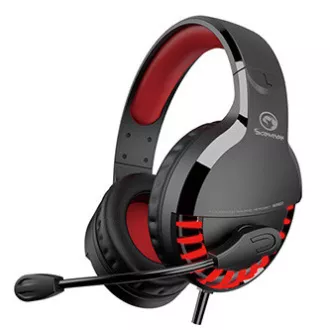 Marvo HG9022 slušalice s mikrofonom, žičane, crno-crvene, 7.1 (virtualne), LED, pozadinsko osvjetljenje, USB tip