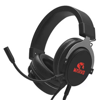 Marvo HG9052 slušalice s mikrofonom, žičane, crne, 7.1 (virtualne), crveno pozadinsko osvjetljenje, 7.1 (virtualne) USB tip