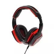 Red Fighter H2 gamerske slušalice s mikrofonom, žičane, crno-crvene, 2x 3,5 mm priključak