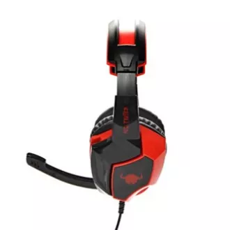 Red Fighter H2 gamerske slušalice s mikrofonom, žičane, crno-crvene, 2x 3,5 mm priključak
