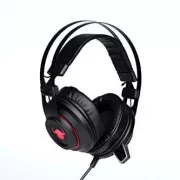 Red Fighter H3 slušalice s mikrofonom, žičane, crno-crvene, gaming, pozadinsko osvjetljenje, 2x 3,5 mm priključak + USB