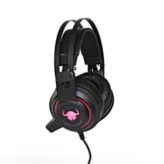Red Fighter H3 slušalice s mikrofonom, žičane, crno-crvene, gaming, pozadinsko osvjetljenje, 2x 3,5 mm priključak + USB