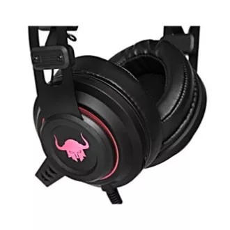 Red Fighter H3 slušalice s mikrofonom, žičane, crno-crvene, gaming, pozadinsko osvjetljenje, 2x 3,5 mm priključak + USB