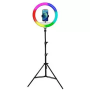 Powerton LIFE RING LIGHT, prstenasto svjetlo od 13", podešavanje boje i svjetline, držač za telefon i tronožac, RASPRODAJA