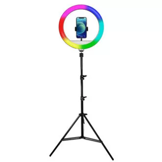 Powerton LIFE RING LIGHT, prstenasto svjetlo od 13", podešavanje boje i svjetline, držač za telefon i tronožac, RASPRODAJA Powerton LIFE RING LIGHT, prstenasto svjetlo od 13", podešavanje boje i svjetline, držač za telefon i tronožac, RASPRODAJA