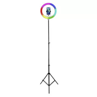 Powerton LIFE RING LIGHT, prstenasto svjetlo od 13", podešavanje boje i svjetline, držač za telefon i tronožac, RASPRODAJA Powerton LIFE RING LIGHT, prstenasto svjetlo od 13", podešavanje boje i svjetline, držač za telefon i tronožac, RASPRODAJA