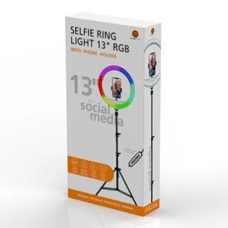 Powerton LIFE RING LIGHT, prstenasto svjetlo od 13", podešavanje boje i svjetline, držač za telefon i tronožac, RASPRODAJA Powerton LIFE RING LIGHT, prstenasto svjetlo od 13", podešavanje boje i svjetline, držač za telefon i tronožac, RASPRODAJA