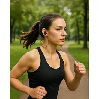 Powerton LIFE ARIVO bežične Bluetooth slušalice, crno-crvene Powerton LIFE ARIVO bežične Bluetooth slušalice, crno-crvene