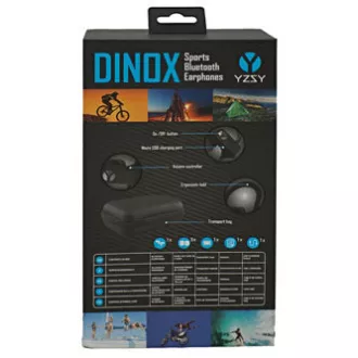 YZSY DINOX slušalice s mikrofonom, bežične, crne, bluetooth