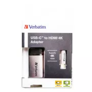 USB (3.1) hub 1-port, 49143, sivi, duljina kabela 10 cm, Verbatim, 1x HDMI
