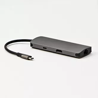 USB 3.1 Type-C priključna stanica siva, potpuno novo, HDMI, RJ45, microSD, USB C (PD), 2x USB3.0 USB 3.1 Type-C priključna stanica siva, potpuno novo, HDMI, RJ45, microSD, USB C (PD), 2x USB3.0