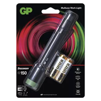 LED svjetiljka, 2xAA, metalna, crna, 150lm, C33